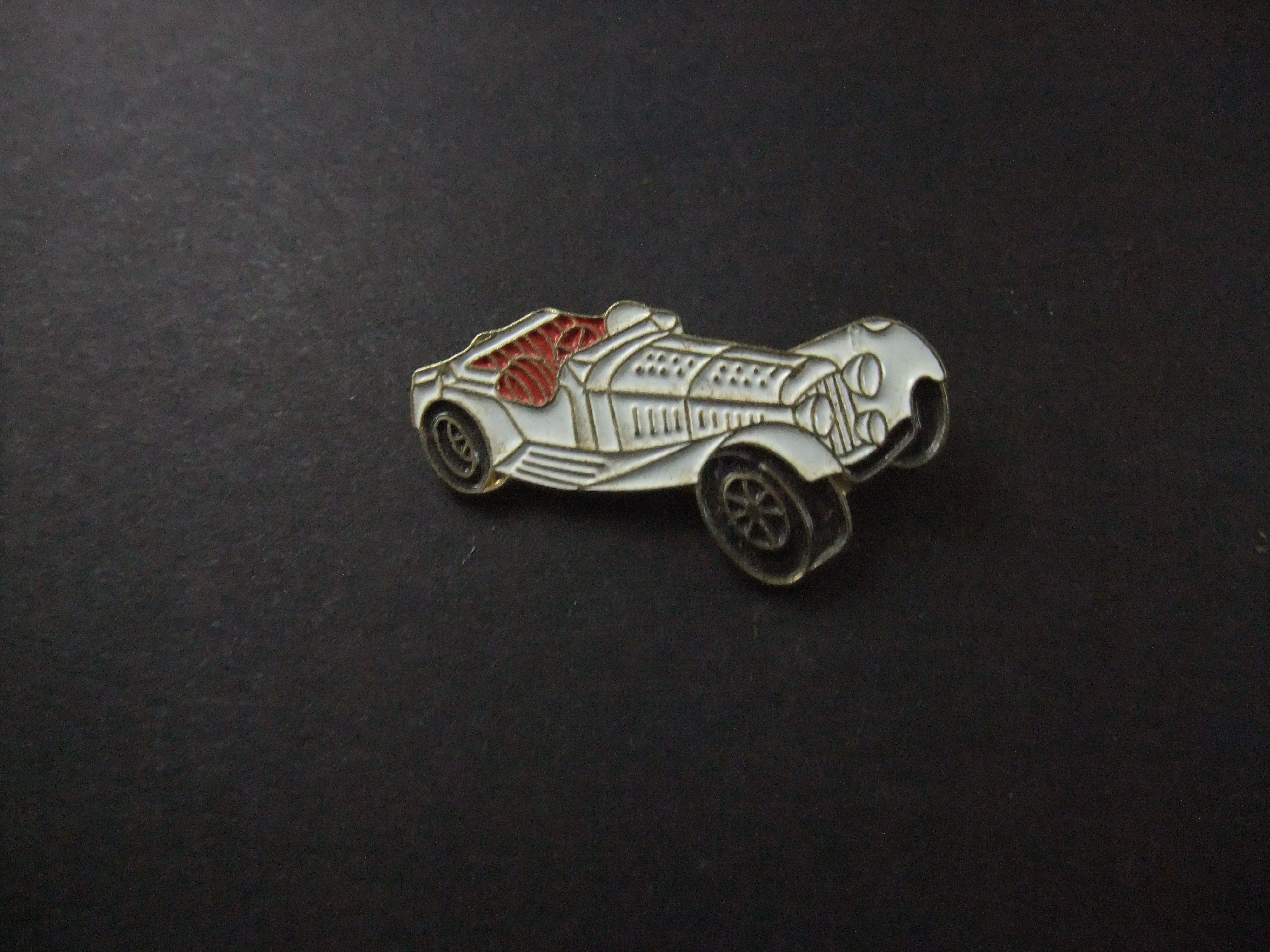 Jaguar SS100 uit 1936 Britse roadster 2-zits sportwagen, wit